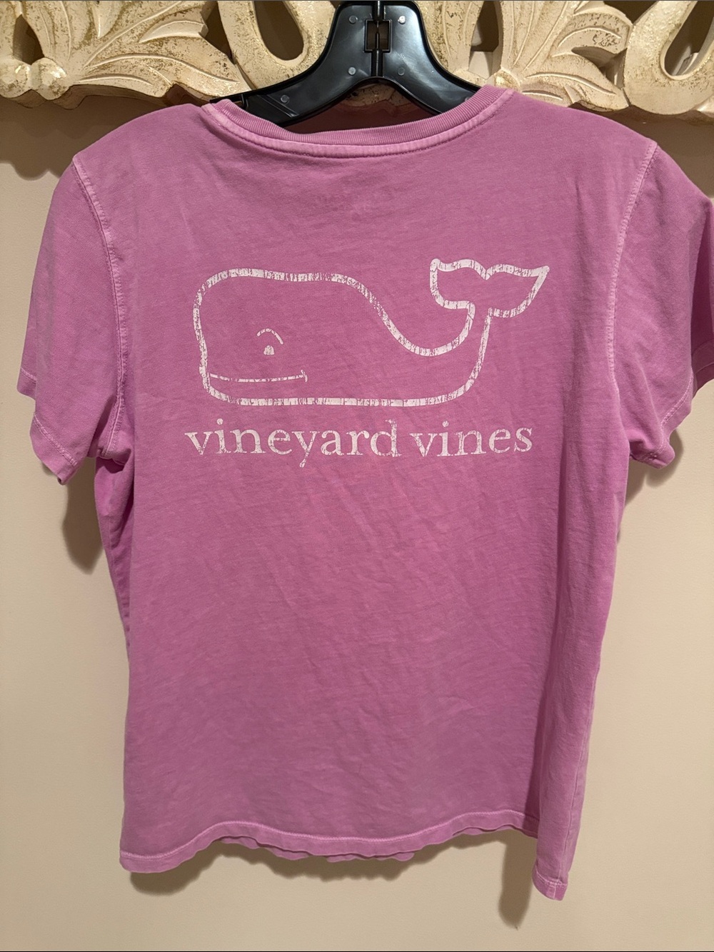 Vineyard Vines Lavender Pink Whale Back Logo Tee